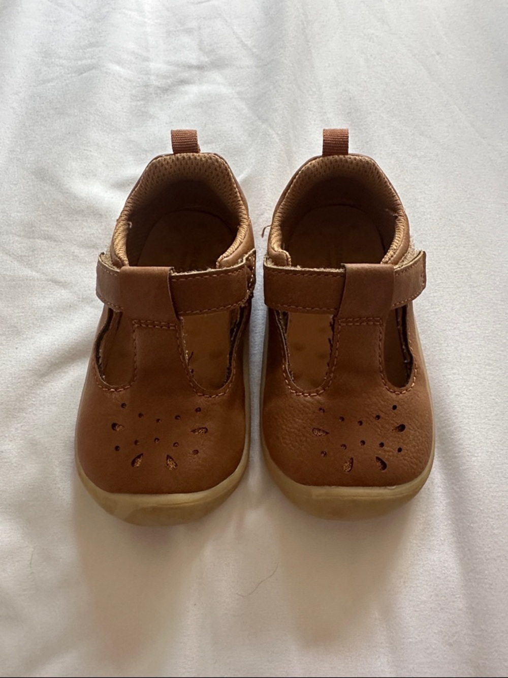Stride Rite Brown T-Strap Toddler Mary Jane Shoes